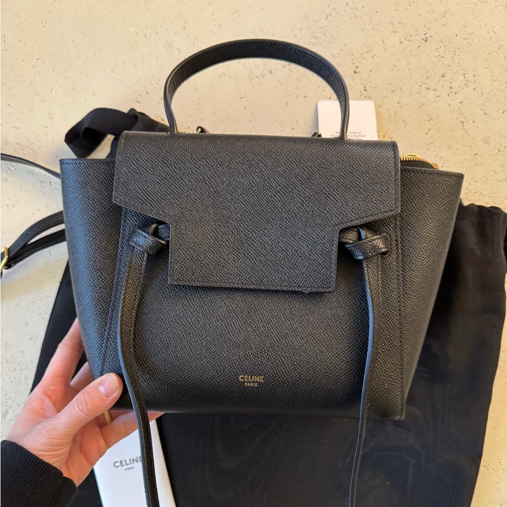 Celin Nano Belt Bag Grained Learner
